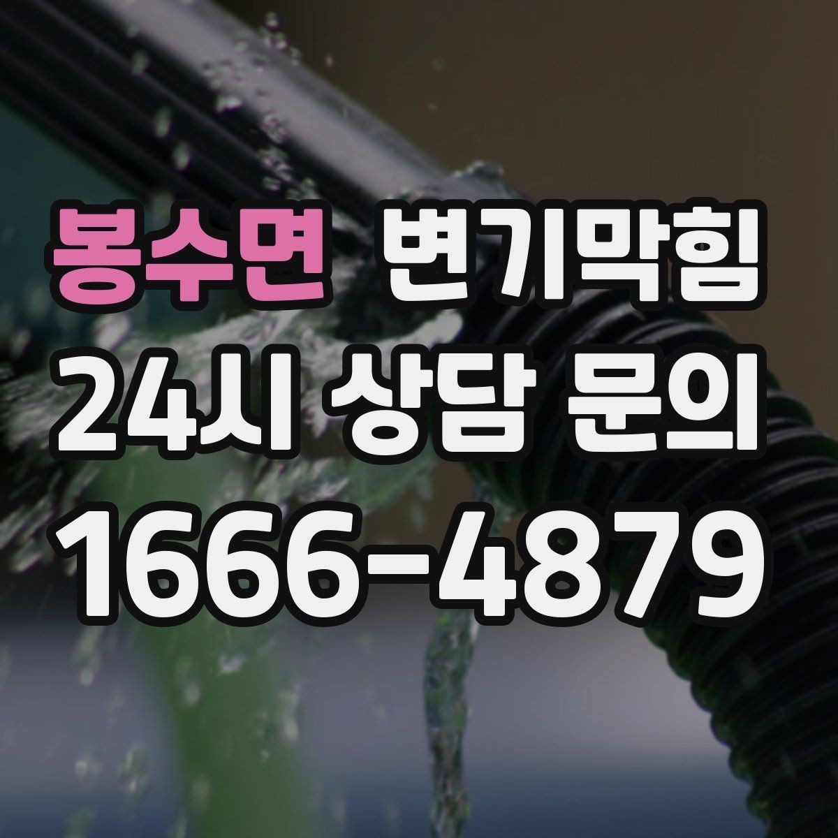봉수면 변기막힘 식당 화장실역류 합류 압력 재세팅