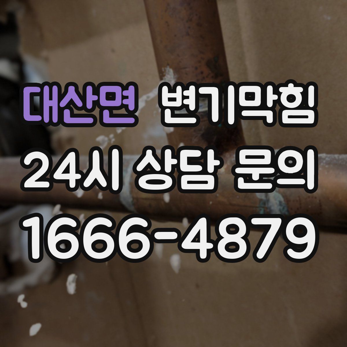 대산면 변기막힘