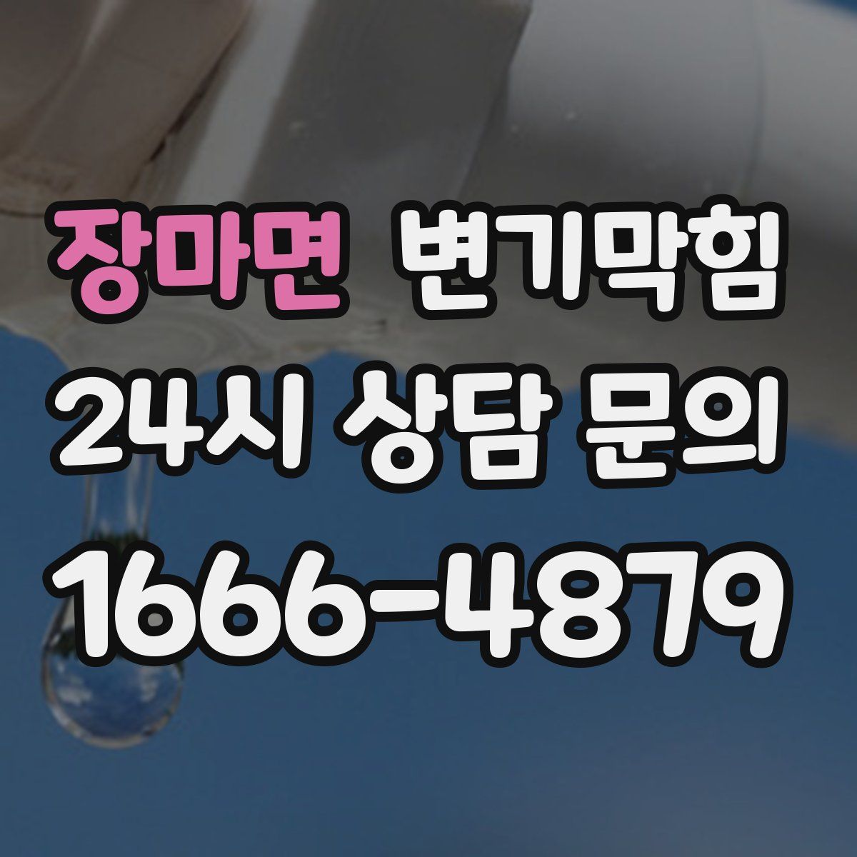 장마면 변기막힘