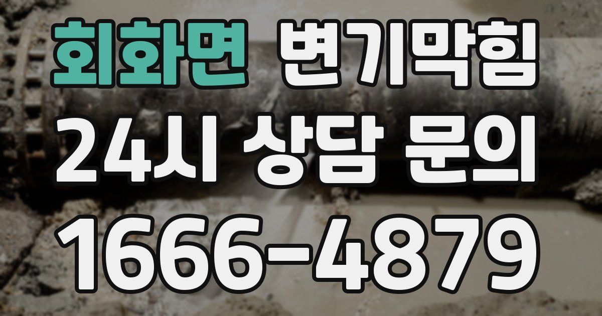 회화면 변기