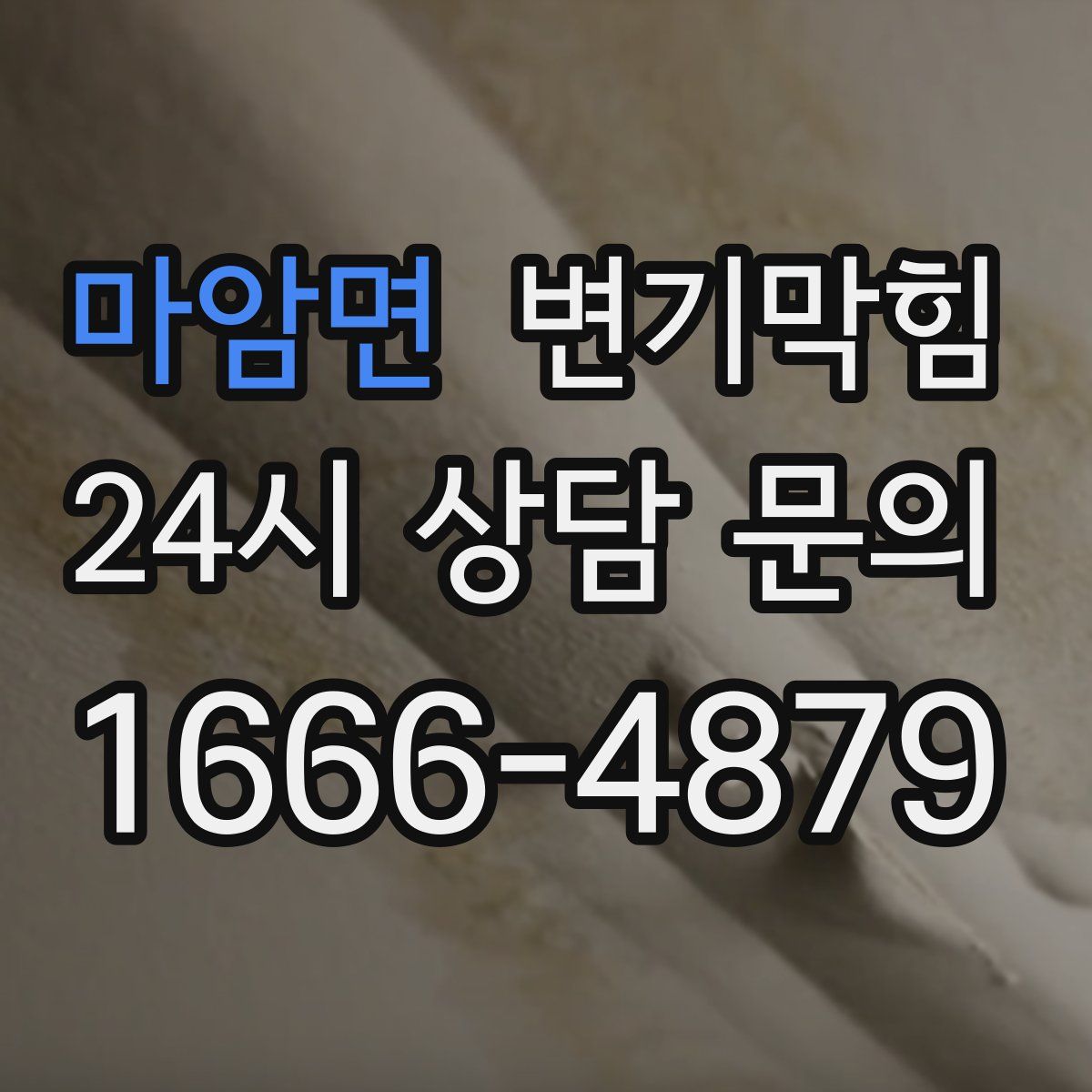 마암면 변기막힘