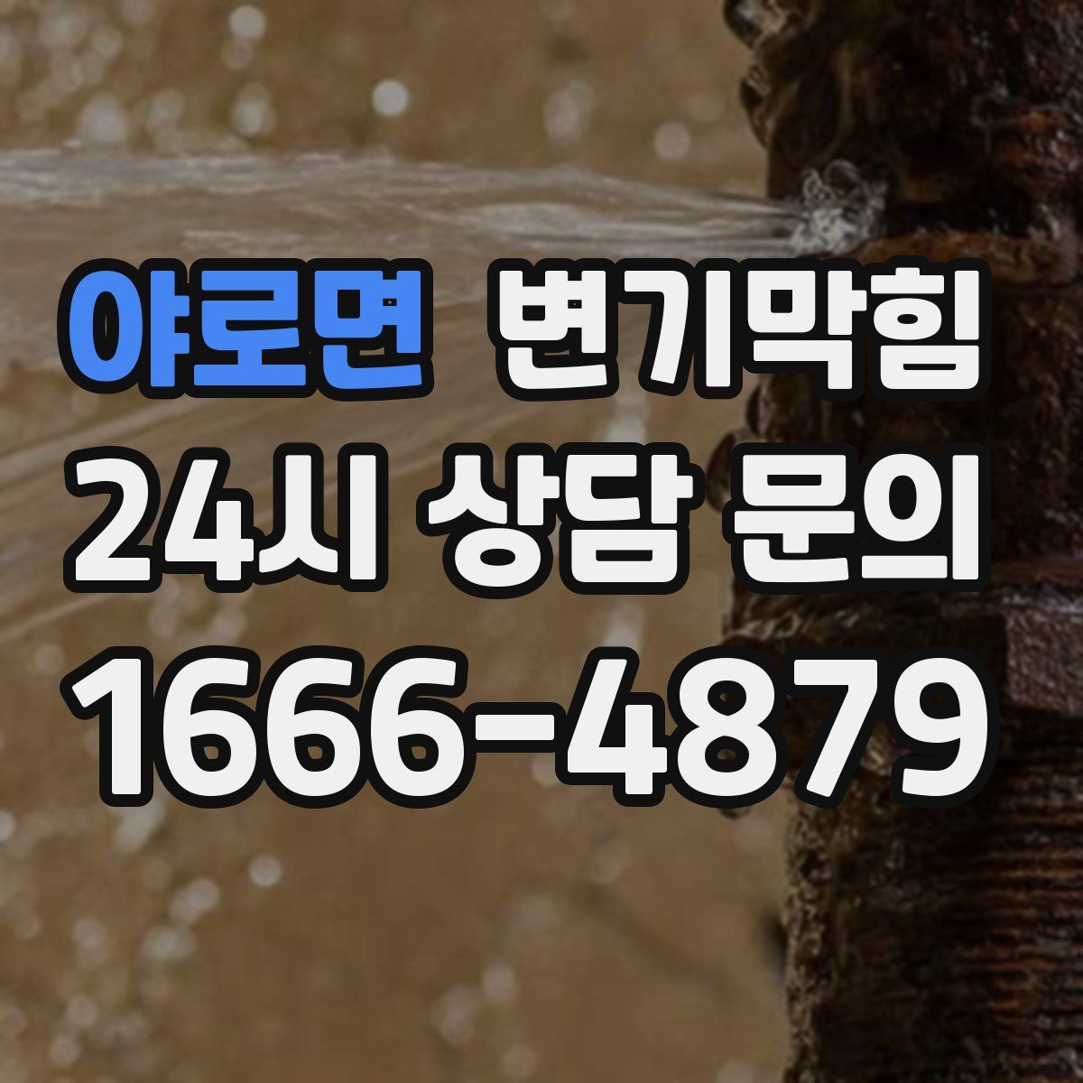 야로면 변기막힘