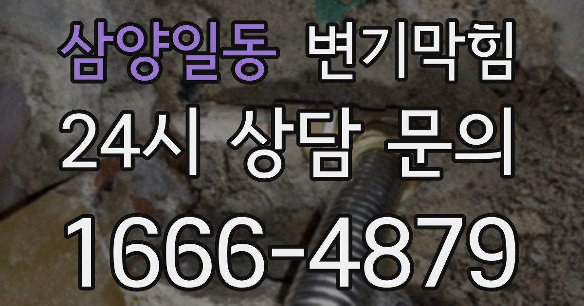 삼양일동 변기