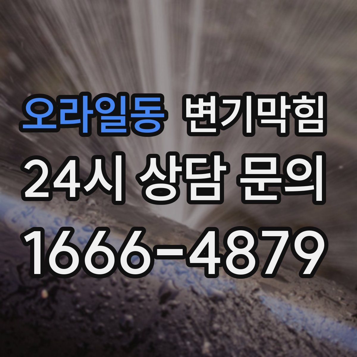 오라일동 변기막힘