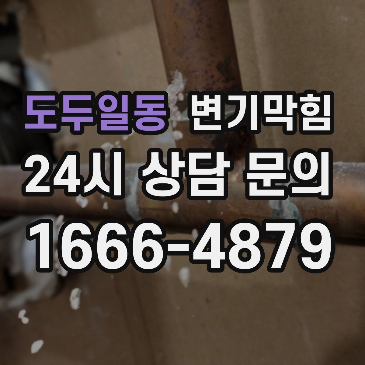 도두일동 변기막힘