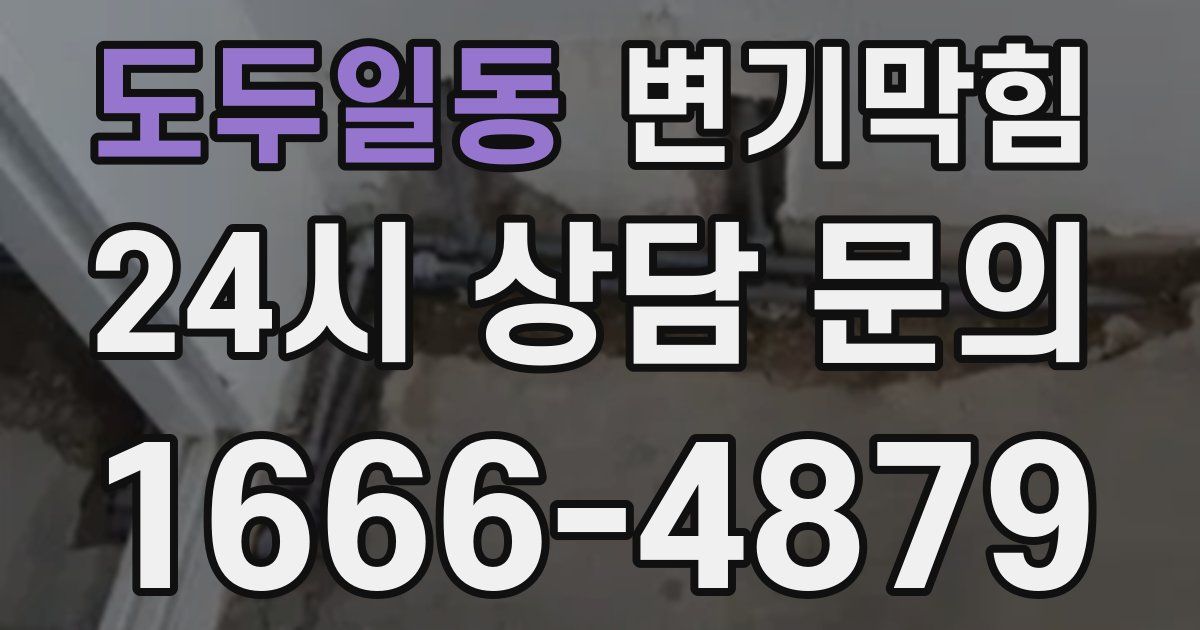 도두일동 변기