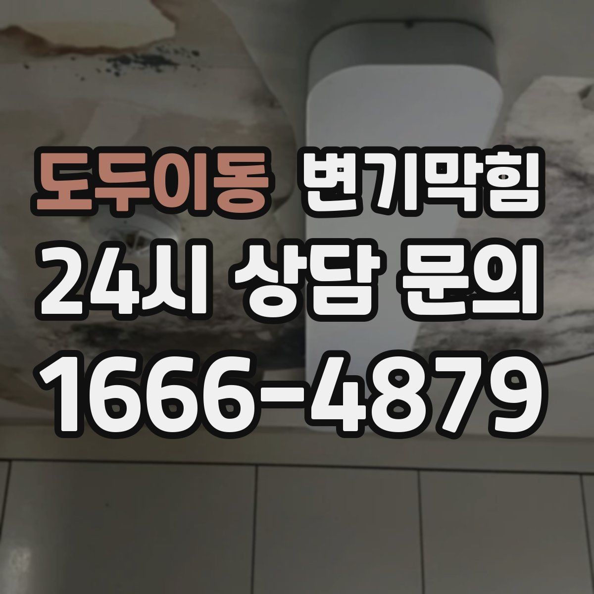 도두이동 변기막힘 변기막혔을때 바닥 실링 젖음 확인