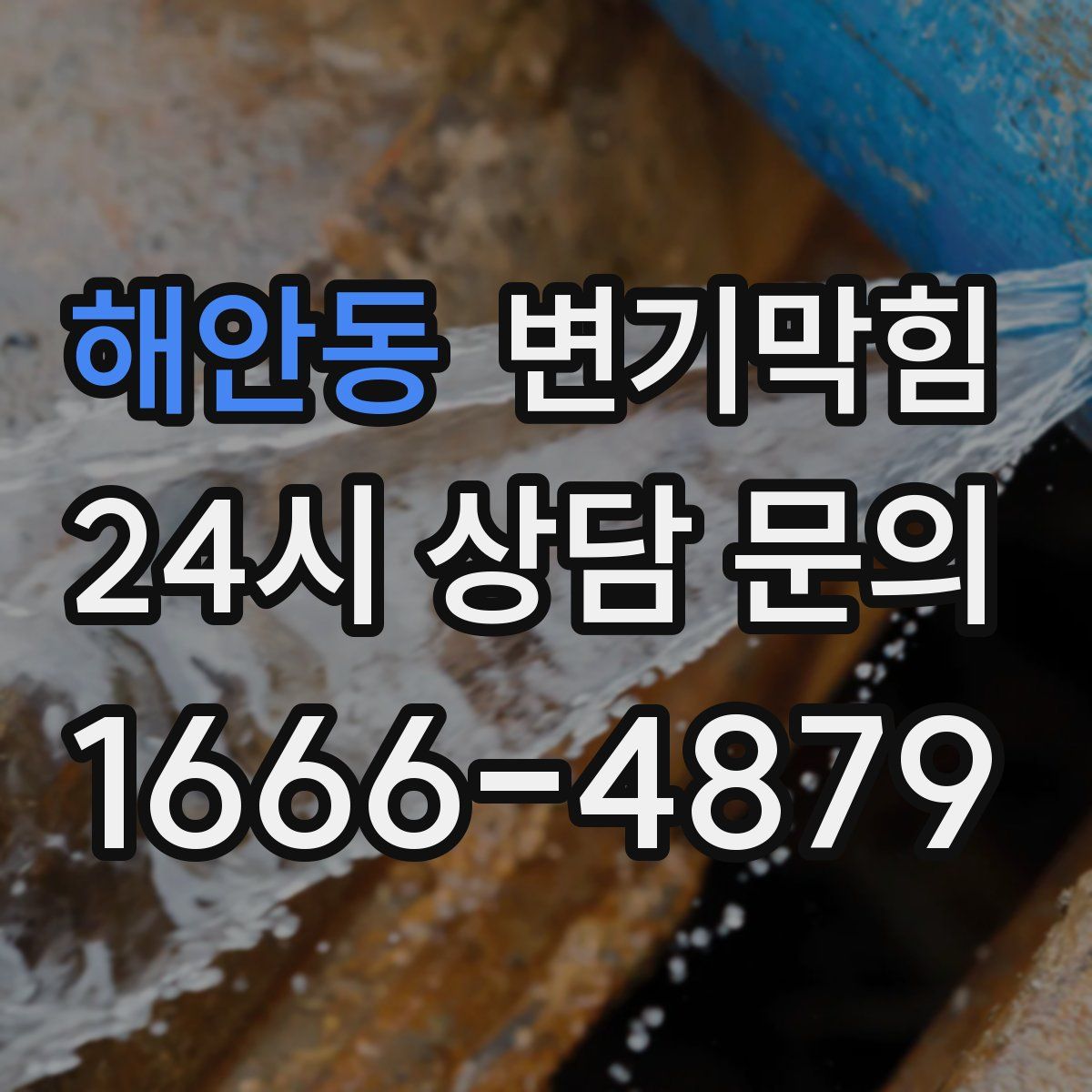해안동 변기막힘