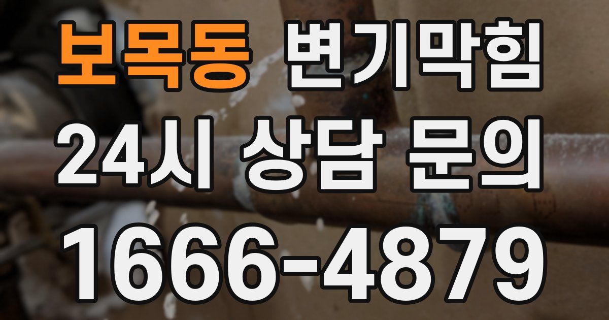보목동 변기