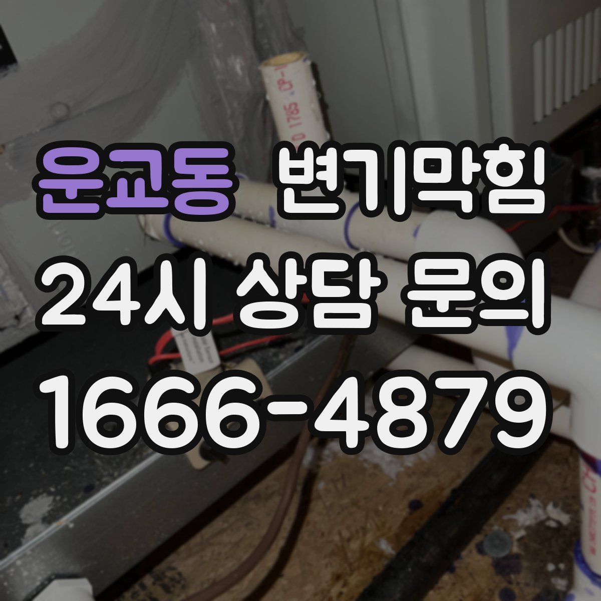 운교동 변기막힘