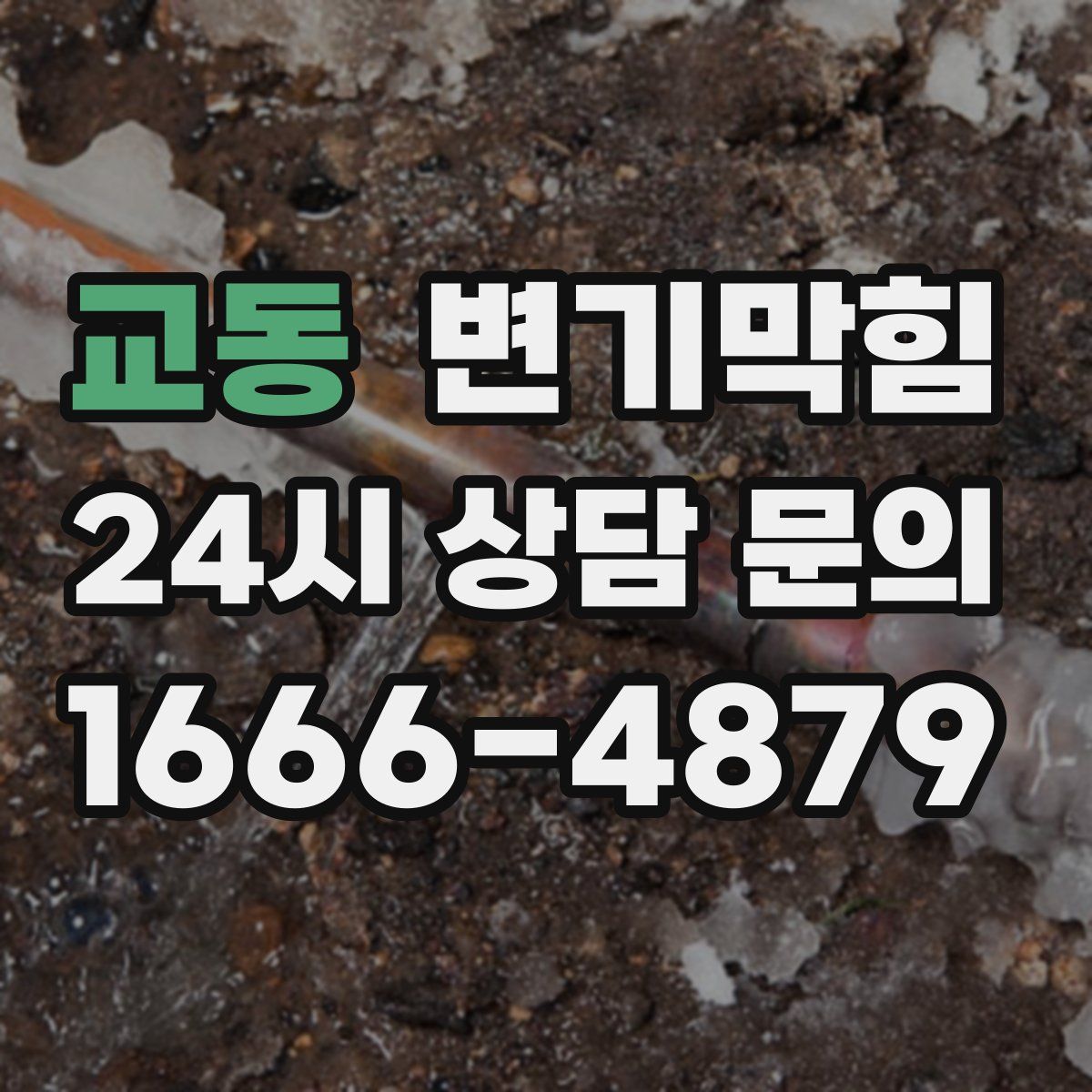 교동 변기막힘