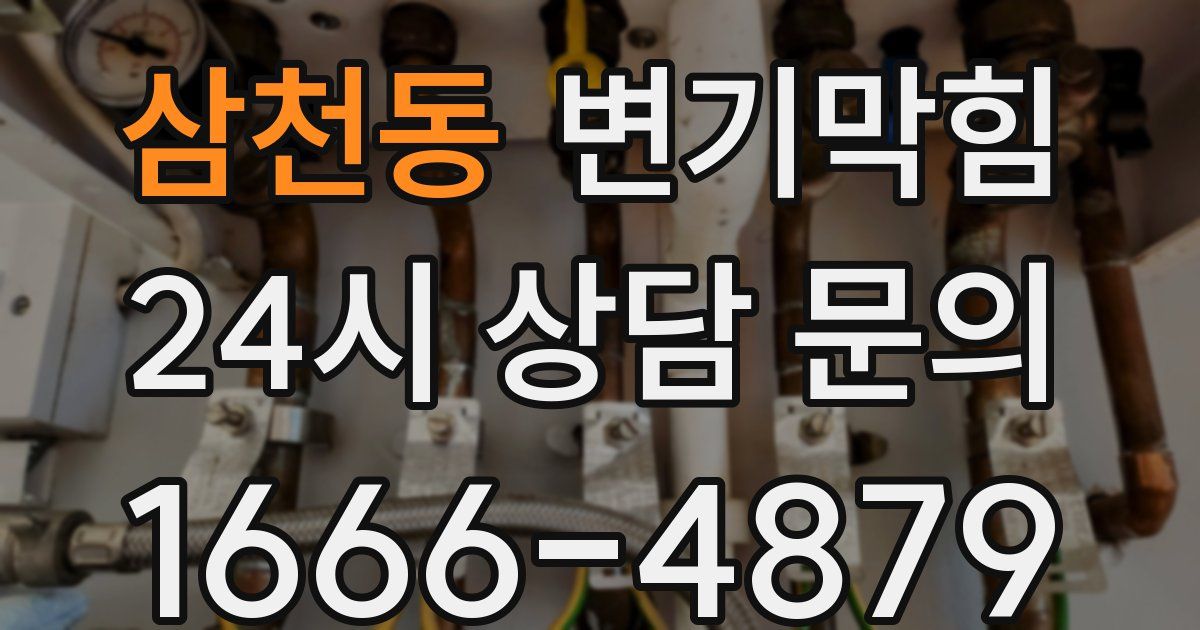 삼천동 변기
