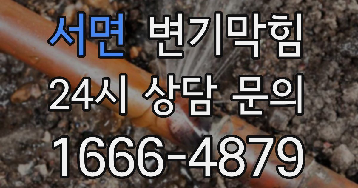 서면 변기