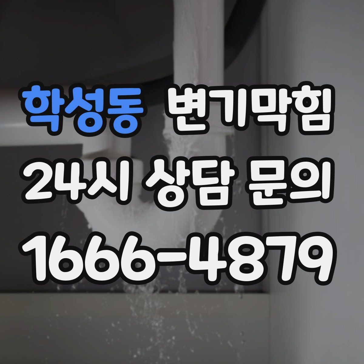 학성동 변기막힘 아파트 배수구막힘 냄새 잡은 하루