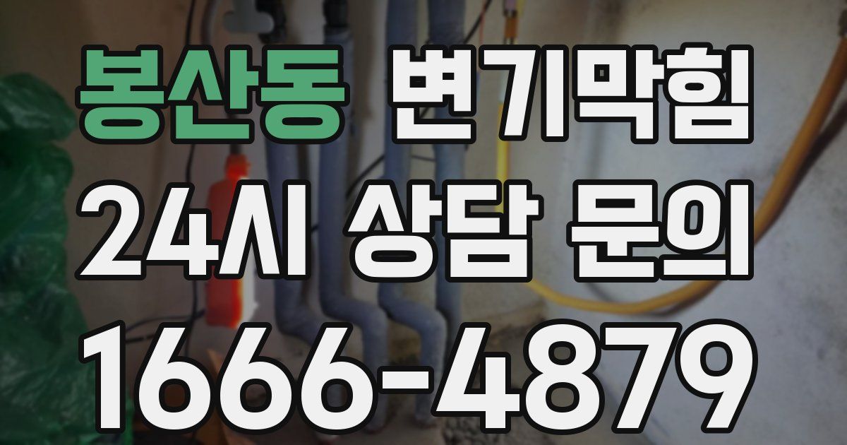 봉산동 변기