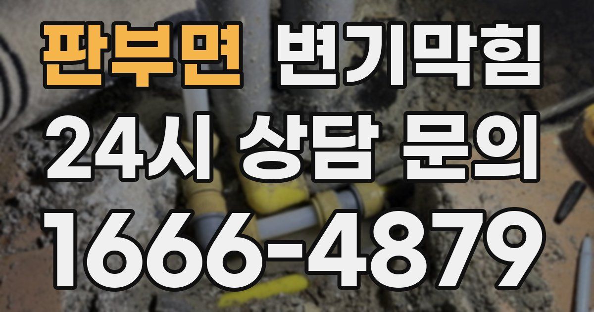 판부면 변기