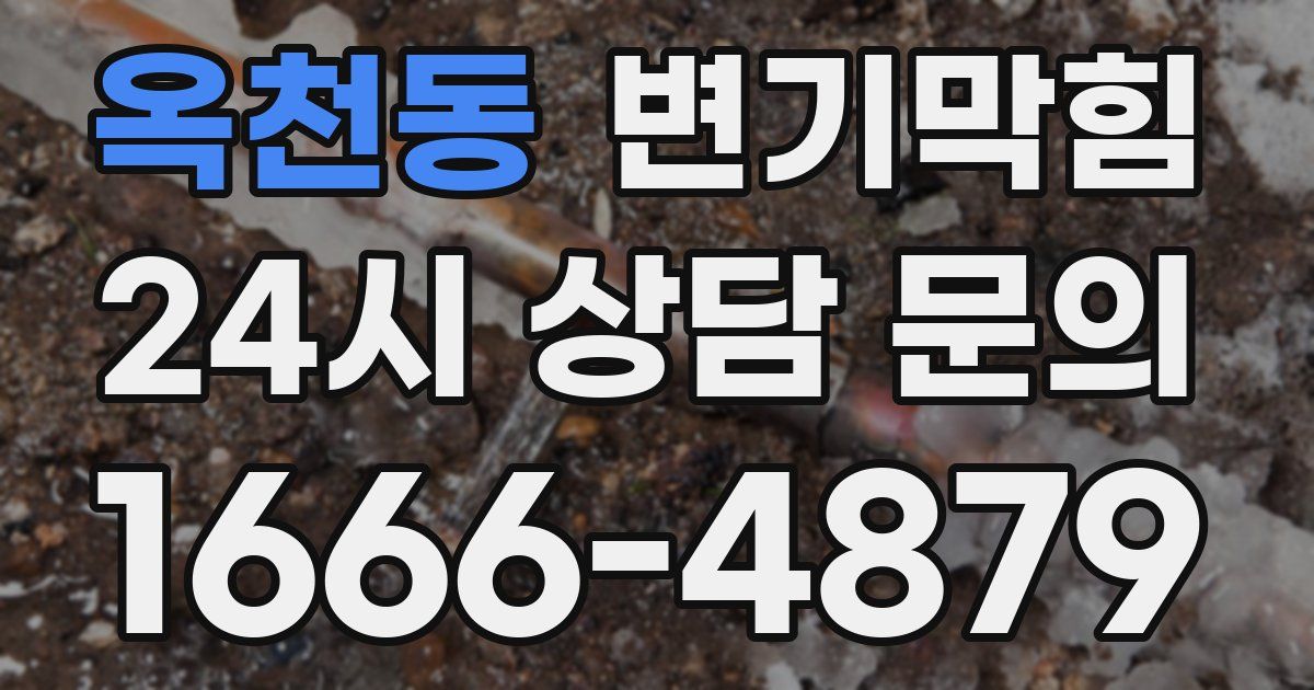 옥천동 변기