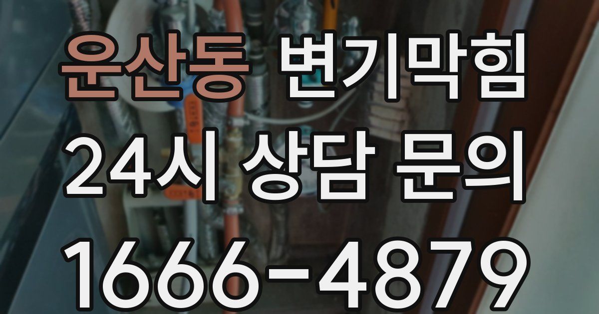 운산동 변기