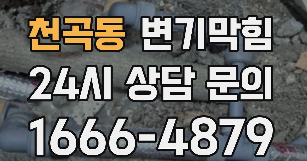 천곡동 변기