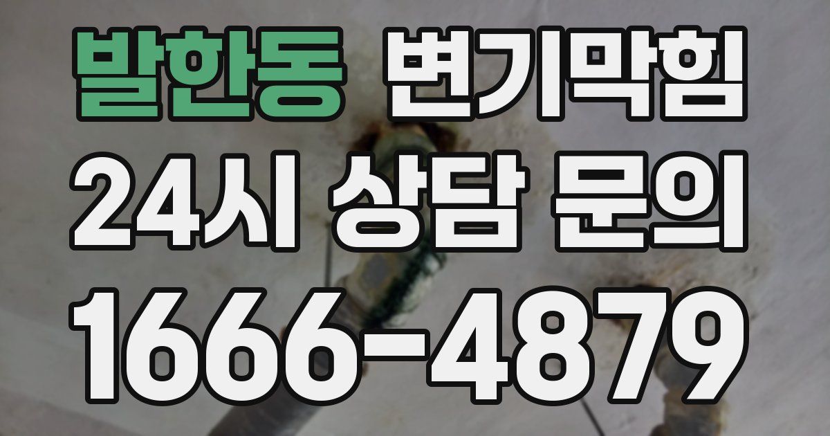 발한동 변기