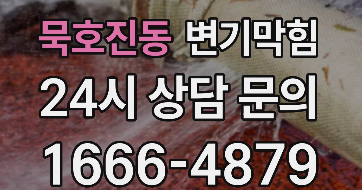 묵호진동 변기