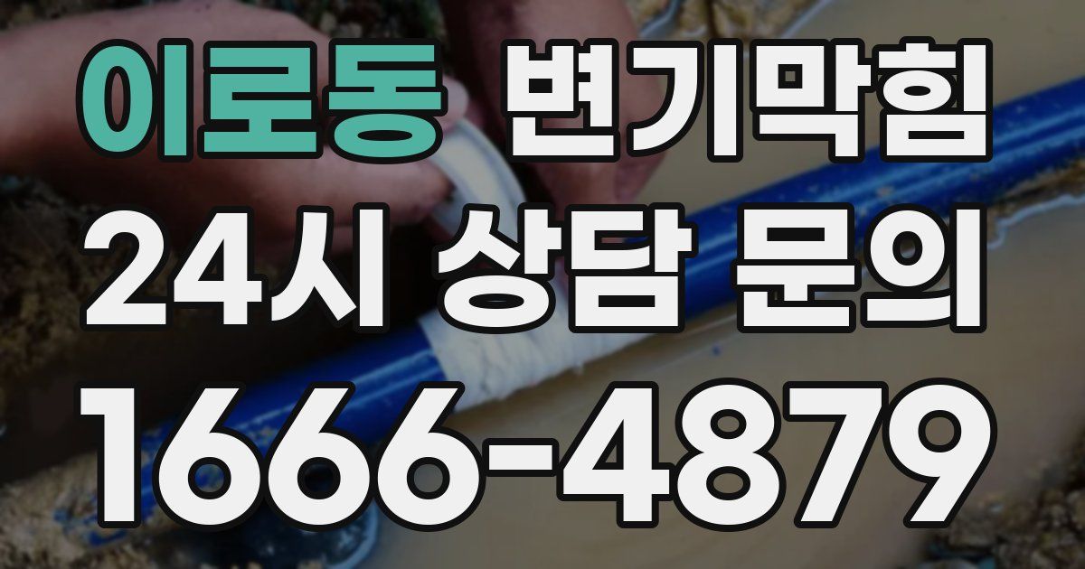 이로동 변기