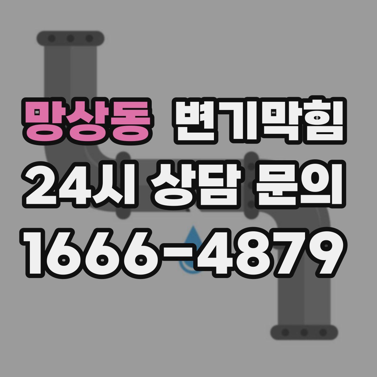 망상동 변기막힘