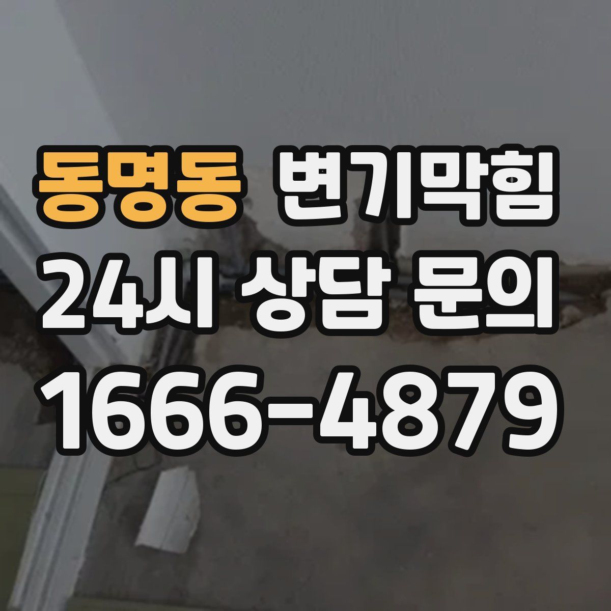 동명동 변기막힘