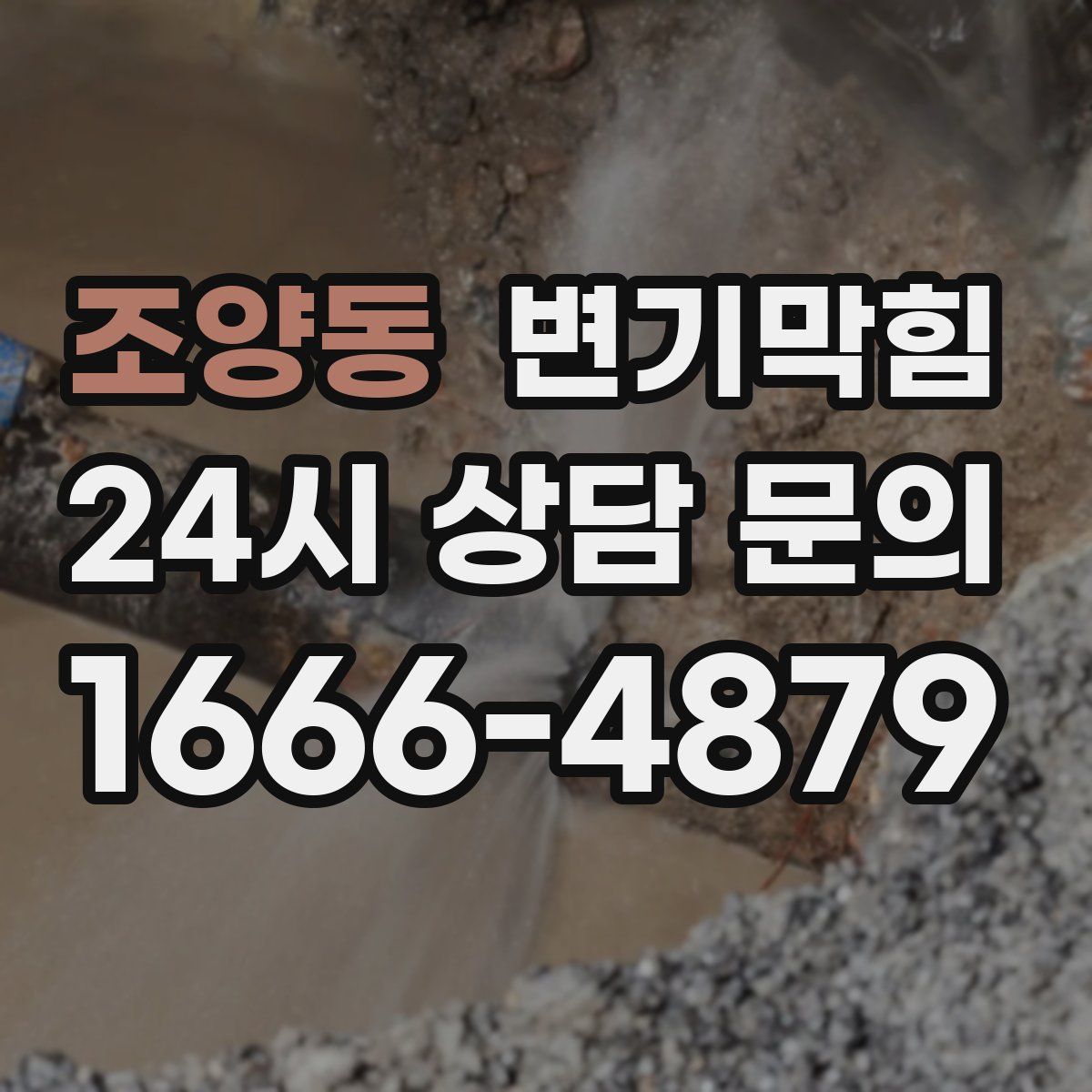 조양동 변기막힘