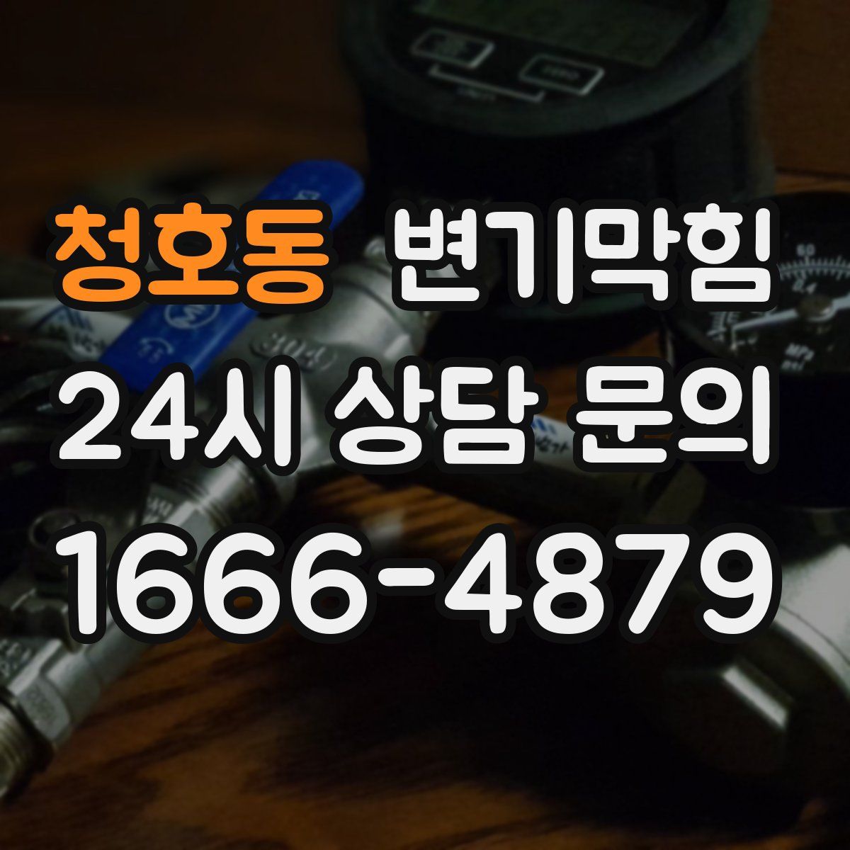 청호동 변기막힘