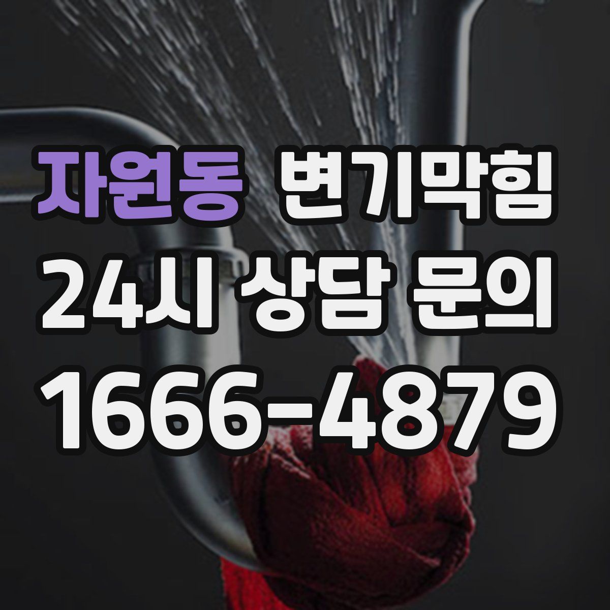 자원동 변기막힘