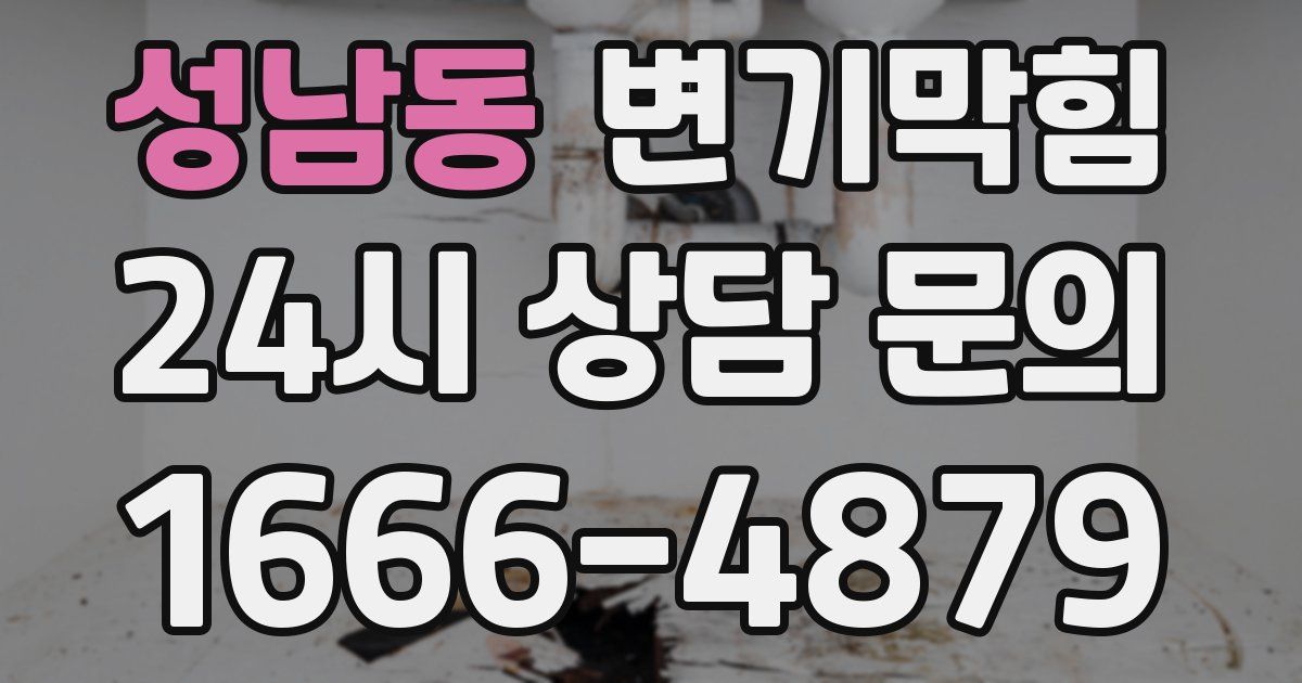 성남동 변기