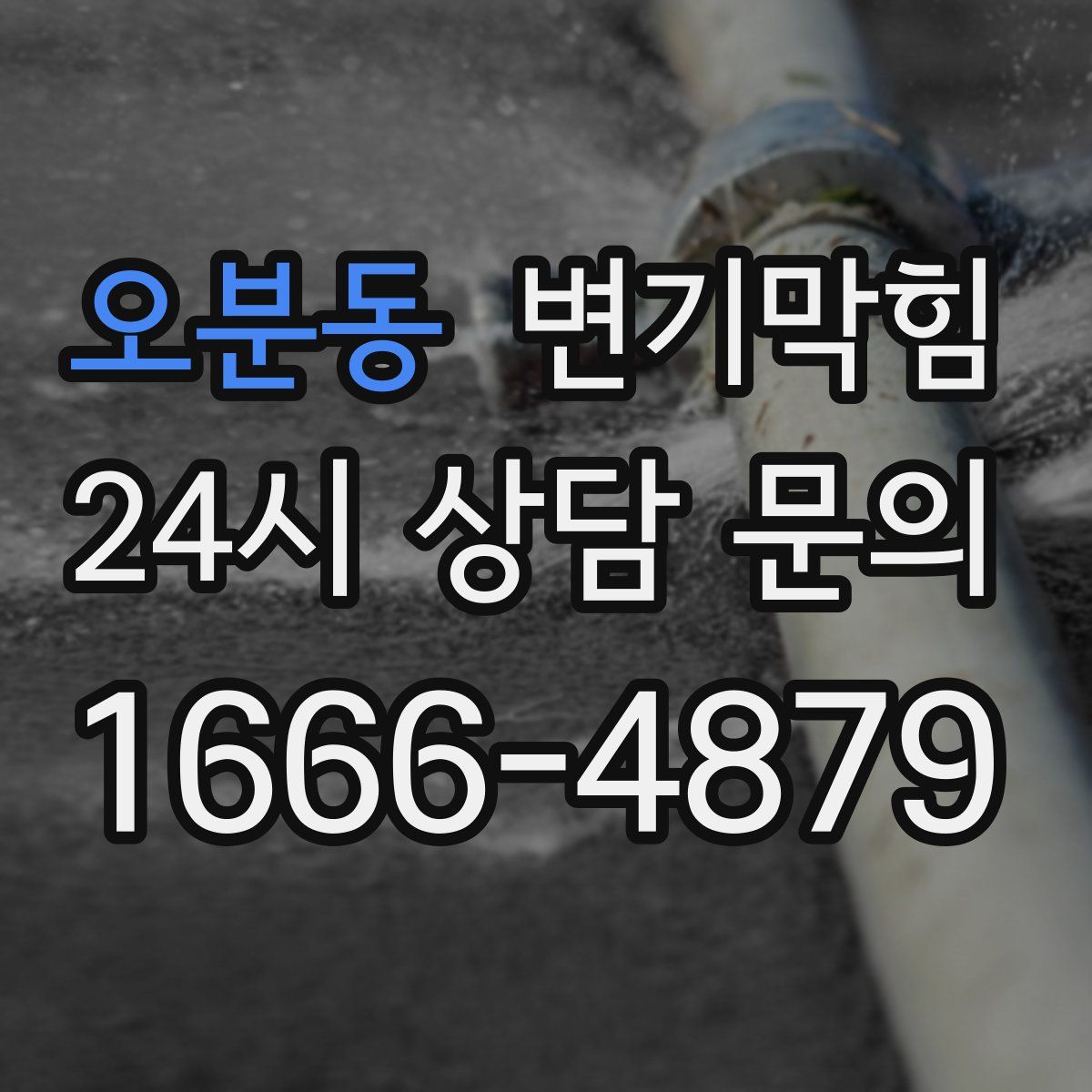 오분동 변기막힘