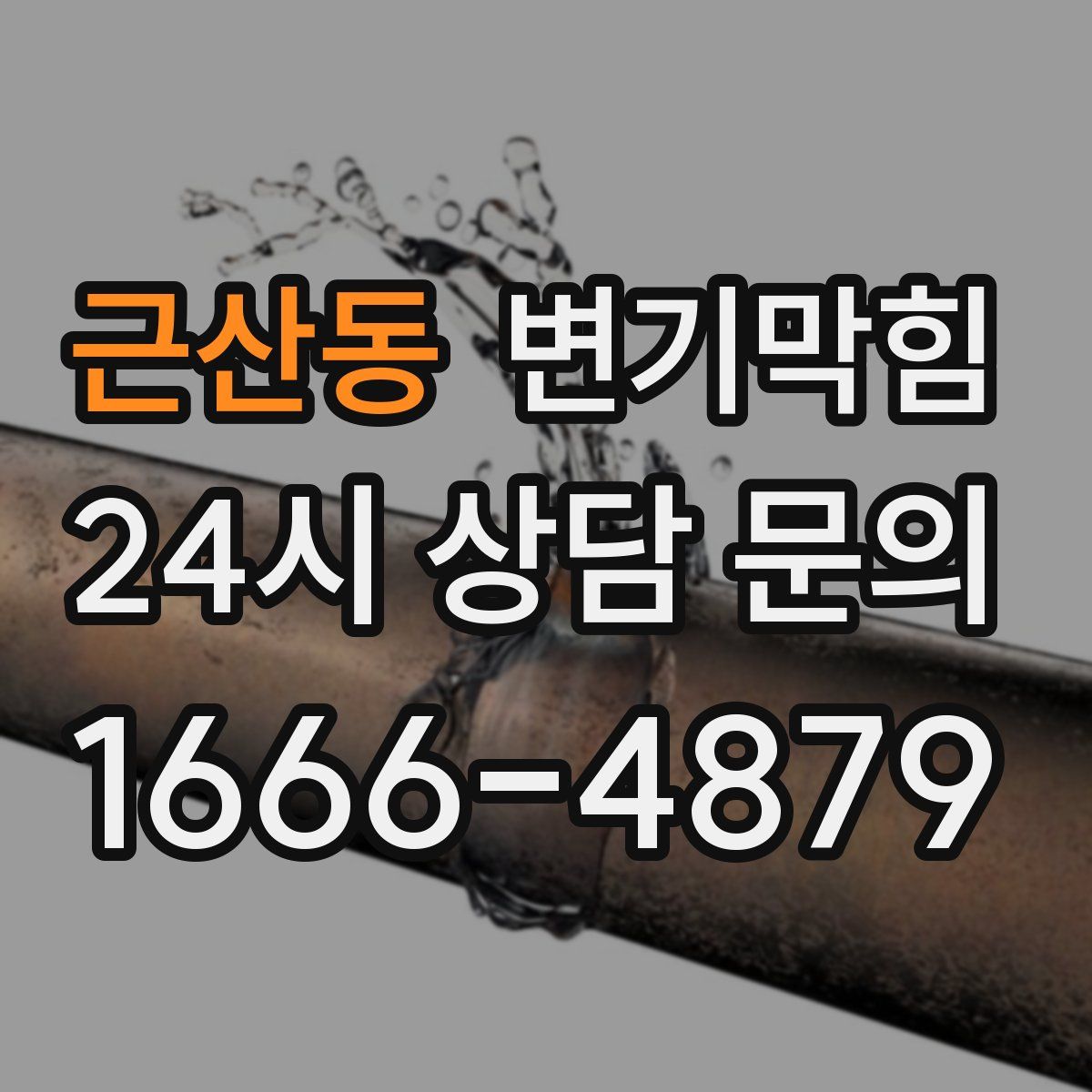근산동 변기막힘