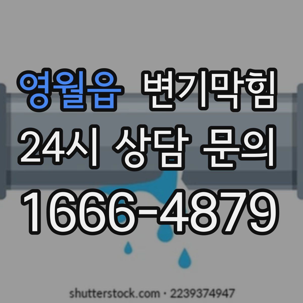 영월읍 변기막힘 미용실 배수구막힘 헤어 트랩 교체