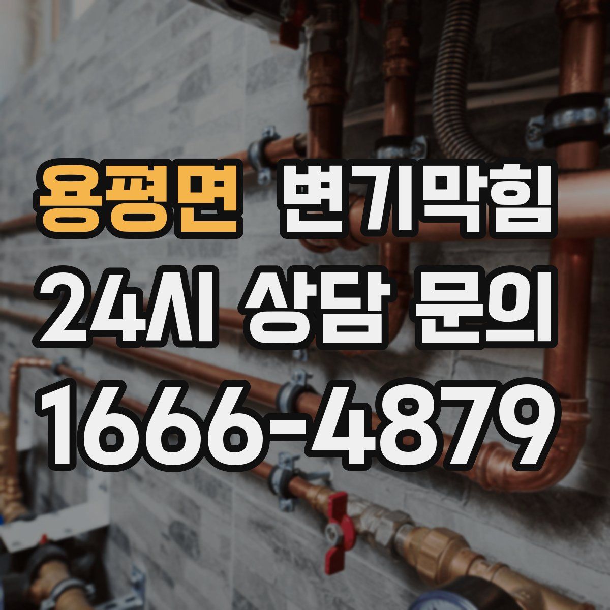 용평면 변기막힘