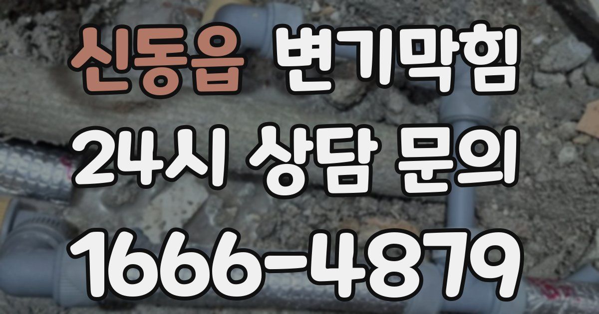 신동읍 변기