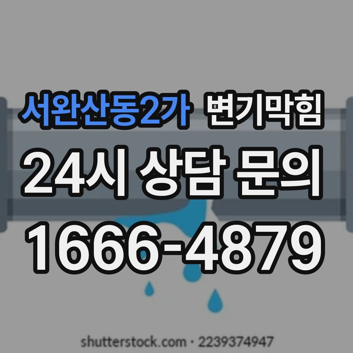 서완산동2가 변기막힘 원룸 화장실역류 내시경으로 병목 확인