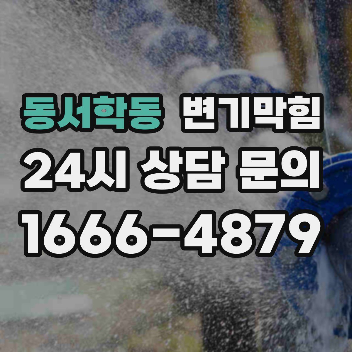 동서학동 변기막힘