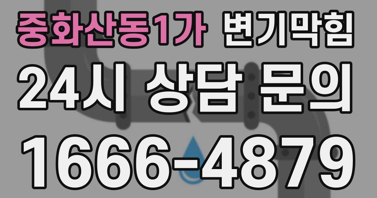 중화산동1가 변기