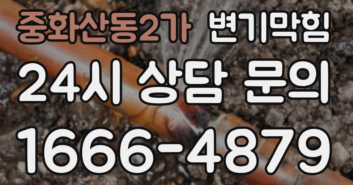 중화산동2가 변기