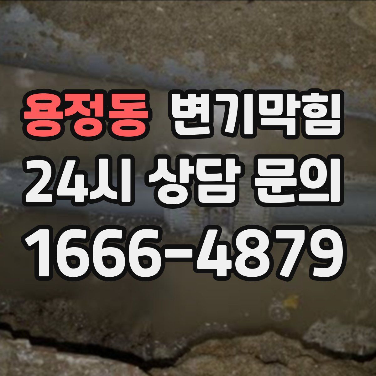 용정동 변기막힘