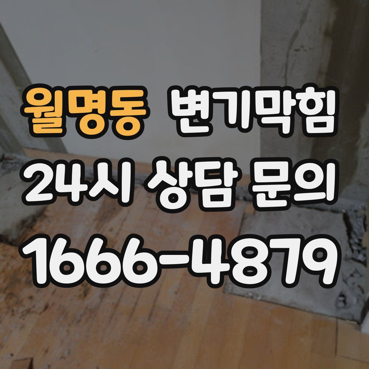 월명동 변기막힘