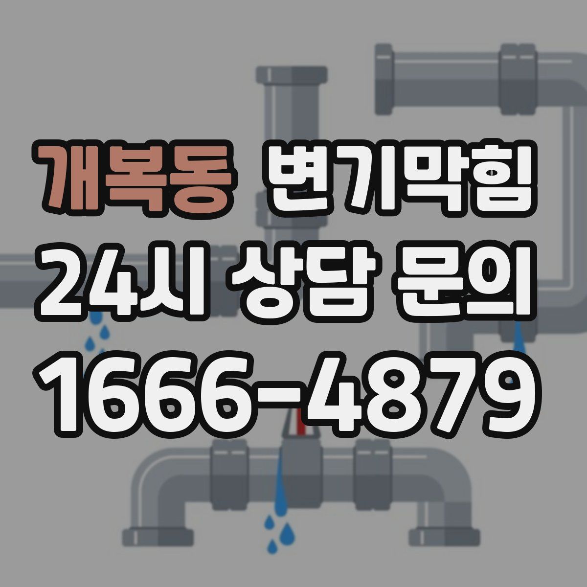 개복동 변기막힘