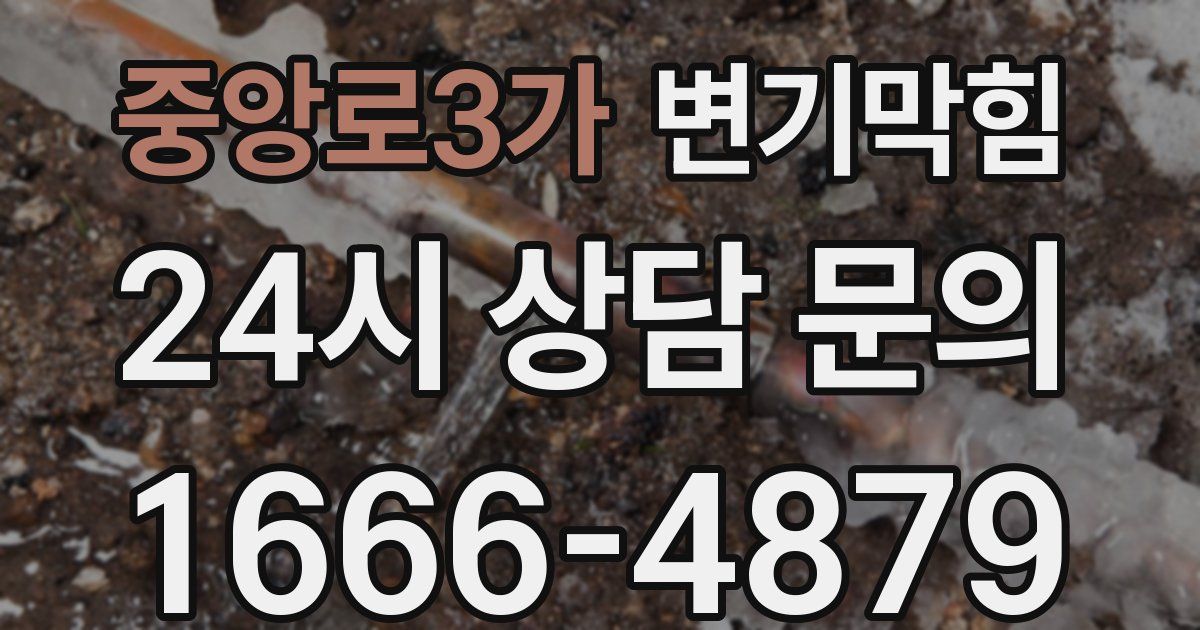 중앙로3가 변기