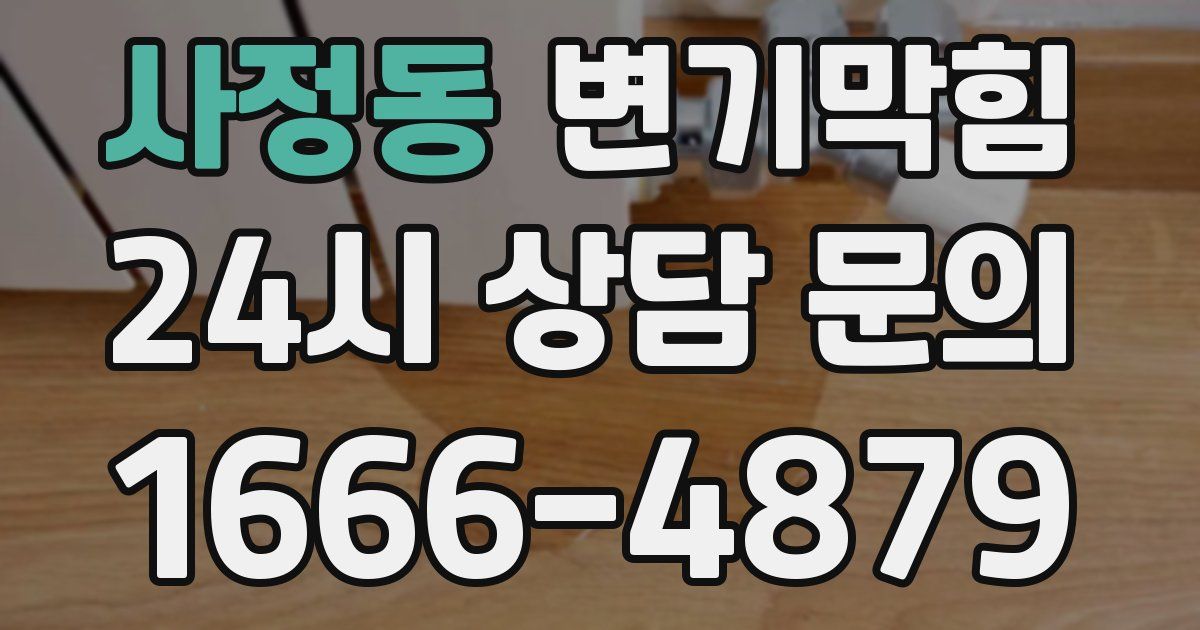 사정동 변기