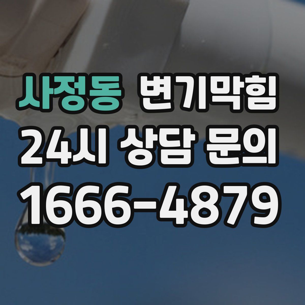 사정동 변기막힘