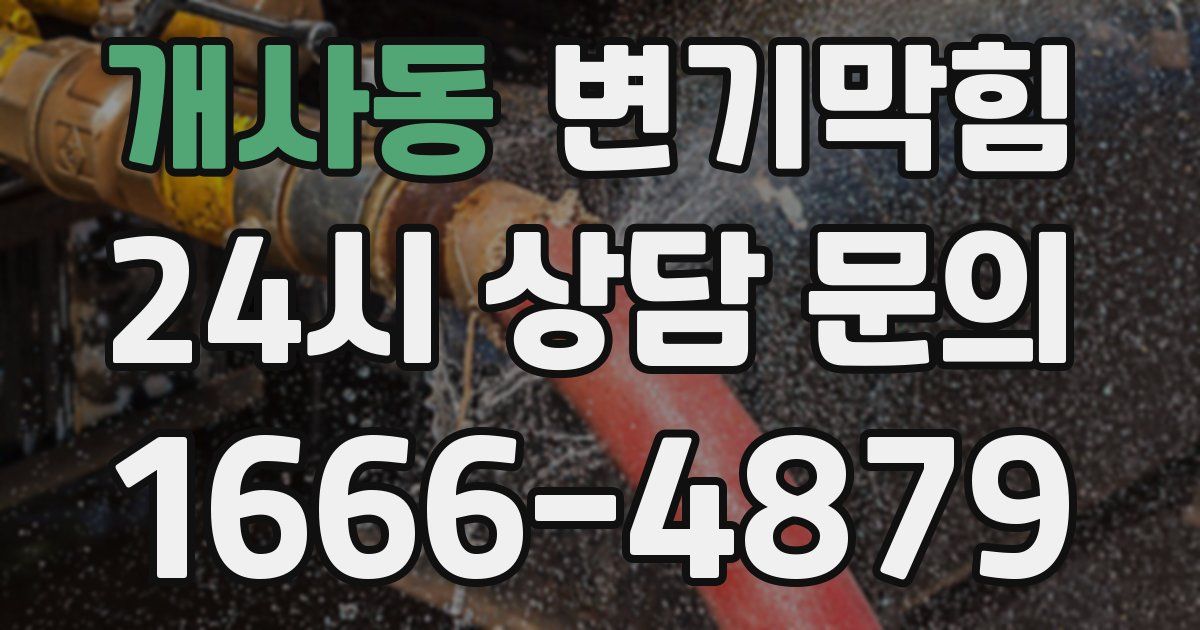 개사동 변기