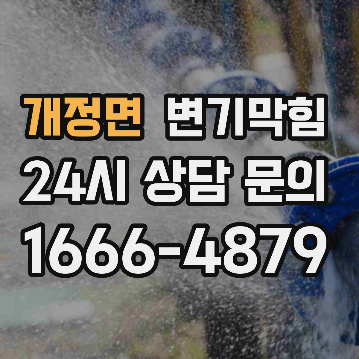 개정면 변기막힘