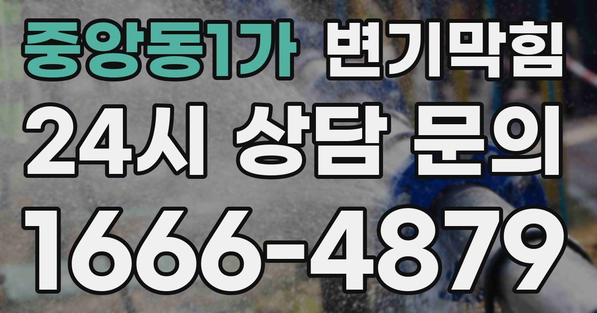 중앙동1가 변기
